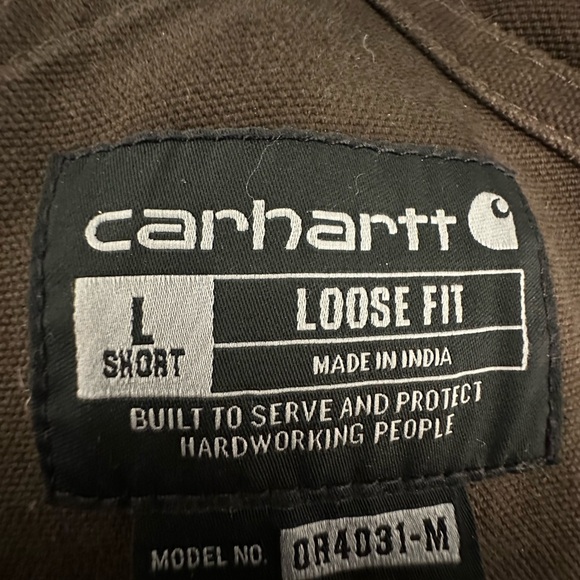 Insulated Duck Bib Overalls (OR4081-M, Size L Short – 32” Inseam) Like New - Picture 3 of 3